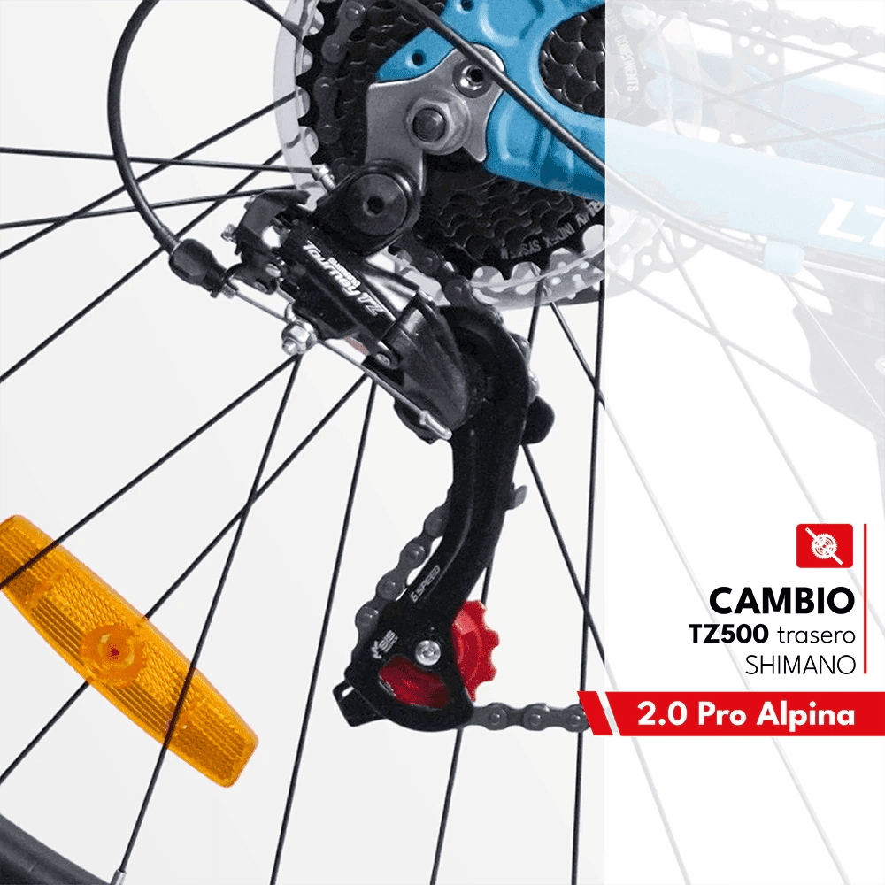 Bicicleta 2.0 Pro Alpina Mountain Bike Rodado 29 21 Vel Shimano Freno Disco 2